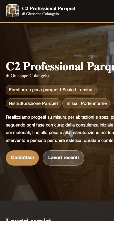 C2 Professional Parquet — mobile preview