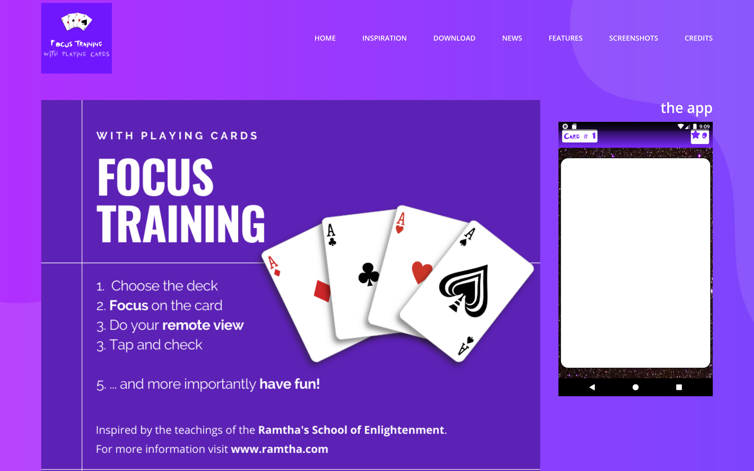 Focus Training — mobile preview