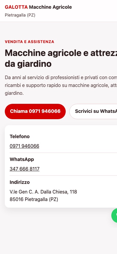 Macchine Agricole Galotta — mobile preview